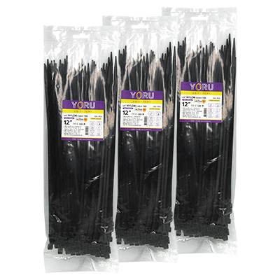 เคเบิ้ลไทร์ YORU รุ่น YR300-05UVB สีดำ 3 แพ็ค