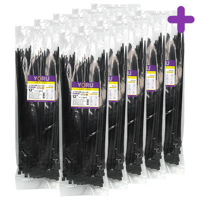 เคเบิ้ลไทร์ YORU รุ่น YR300-05UVB สีดำ 10 แพ็ค