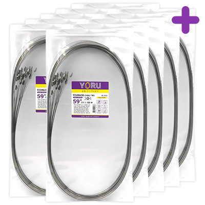 เคเบิ้ลไทร์ YORU รุ่น YR1K5-46STL สแตนเลส 10 แพ็ค