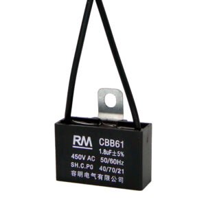 แคปพัดลม RM คาปาซิเตอร์พัดลม 1.8uF แบบ CBB61 ขนาด 450V AC อะไหล่พัดลม สำหรับเปลี่ยน-ซ่อม