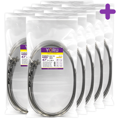 เคเบิ้ลไทร์ YORU รุ่น YR1K2-79STL สแตนเลส 10 แพ็ค