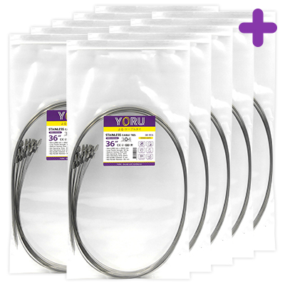 เคเบิ้ลไทร์ YORU รุ่น YR900-46STL สแตนเลส 10 แพ็ค