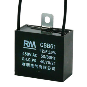แคปพัดลม RM คาปาซิเตอร์พัดลม 12uF แบบ CBB61 ขนาด 450V AC อะไหล่พัดลม สำหรับเปลี่ยน-ซ่อม