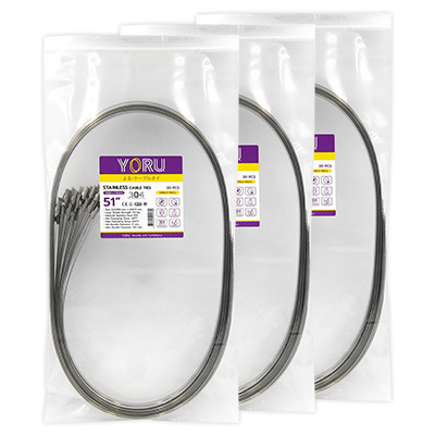 เคเบิ้ลไทร์ YORU รุ่น YR1K3-79STL สแตนเลส 3 แพ็ค
