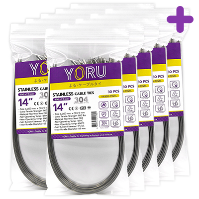 เคเบิ้ลไทร์ YORU รุ่น YR350-79STL สแตนเลส 10 แพ็ค