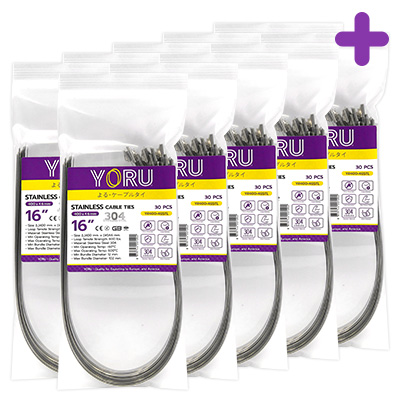 เคเบิ้ลไทร์ YORU รุ่น YR400-46STL สแตนเลส 10 แพ็ค