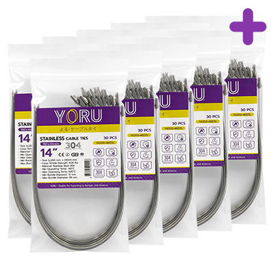เคเบิ้ลไทร์ YORU รุ่น YR350-46STL สแตนเลส 10 แพ็ค