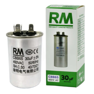 คาปาซิเตอร์แอร์ RM แบบ CBB65 ขนาด 30 uF (ไมโครฟารัด) แคปรันแอร์ แคปสตาร์ทแอร์ Capacitor แอร์ รับประกัน 1 ปี