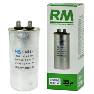 คาปาซิเตอร์แอร์ RM แบบ CBB65 ขนาด 35 uF (ไมโครฟารัด) แคปรันแอร์ แคปสตาร์ทแอร์ Capacitor แอร์ รับประกัน 1 ปี